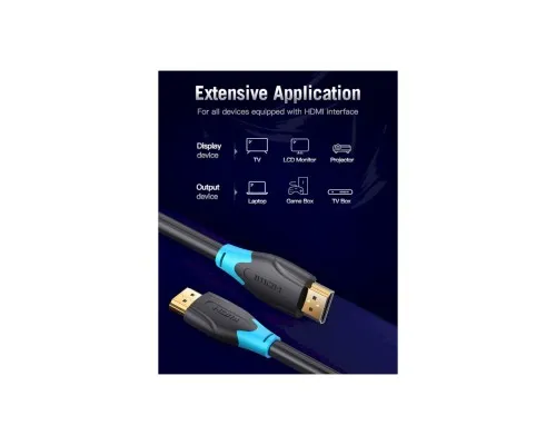 Кабель мультимедійний HDMI M to HDMI M 8.0m V2.0 4K60Hz VENTION (AACBK)