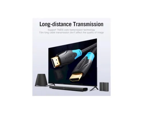 Кабель мультимедійний HDMI M to HDMI M 8.0m V2.0 4K60Hz VENTION (AACBK)