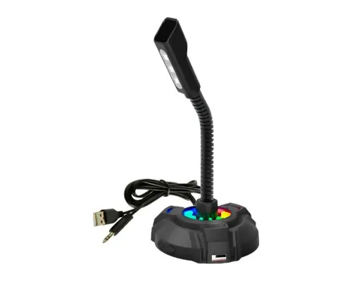 Мікрофон HP DHP-1100C RGB backlit 3.5мм+USB Black (DHP-1100C)