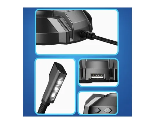 Мікрофон HP DHP-1100C RGB backlit 3.5мм+USB Black (DHP-1100C)