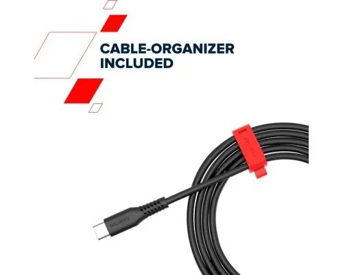 Дата кабель USB-C to USB-C 2.0m CC60SC 60W White Canyon (CNS-CC60SC20W)