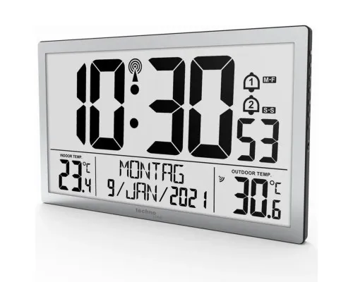 Настінний годинник Technoline WS8113 Silver (DAS302461)