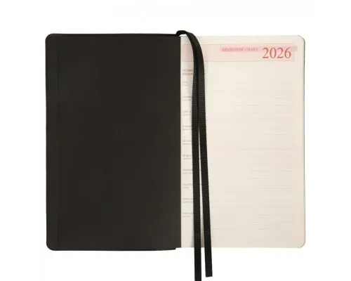 Тижневик Leo planner датований 2026 "Glory", м‘який, чорний, 352 сторінки (252632)
