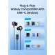 Навушники Vention Echo Lite USB-C In-Ear Wired Black (GBBBAV)