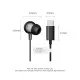 Навушники Vention Echo Lite USB-C In-Ear Wired Black (GBBBAV)