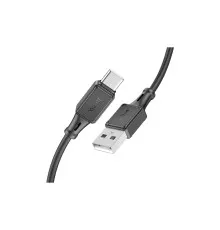 Дата кабель USB 2.0 AM to USB-C 1.0m silicone X101 Assistant black HOCO (6942007604079)