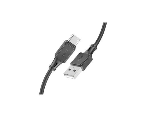 Дата кабель USB 2.0 AM to USB-C 1.0m silicone X101 Assistant black HOCO (6942007604079)