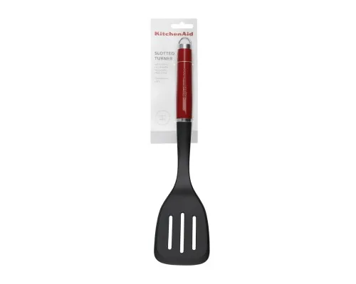 Лопатка кухонна KitchenAid Coreline з прорізами, 35,6 см, червоний (KAG002OHERE)
