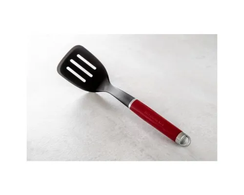 Лопатка кухонна KitchenAid Coreline з прорізами, 35,6 см, червоний (KAG002OHERE)