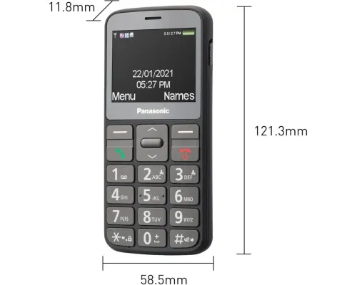 Мобільний телефон Panasonic KX-TU160 Grey (KX-TU160EXG)