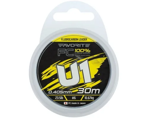 Флюорокарбон Favorite U1 FC 30m 6.0/0.405mm 23.5lb/10.67kg (1693.12.18)