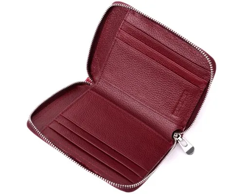 Гаманець ST Leather Шкіряний Бордовий (19491)
