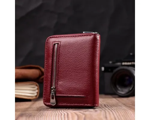 Гаманець ST Leather Шкіряний Бордовий (19491)