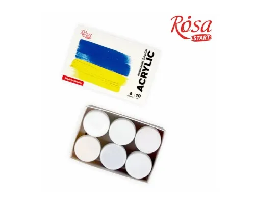 Акрилові фарби Rosa START Ukraine 6 x10 мл (4823098531050)