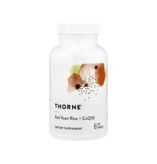 Вітамінно-мінеральний комплекс Thorne Research Червоний дріжджовий рис та CoQ10, Red Yeast Rice + CoQ10, 120 капсул (THR-75104)