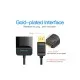 Перехідник DisplayPort M to HDMI F 0.15m black Vention (HBGBB)