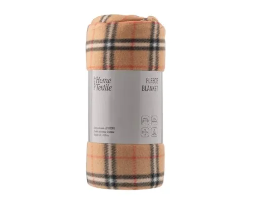Плед Ardesto Fleece 100% поліестер, клітинка, бежевий 130х160 см (ART0722PB)