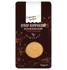 Цукор Саркара продукт коричневий нерафінований тростинний 1 кг (пакет) (60001)