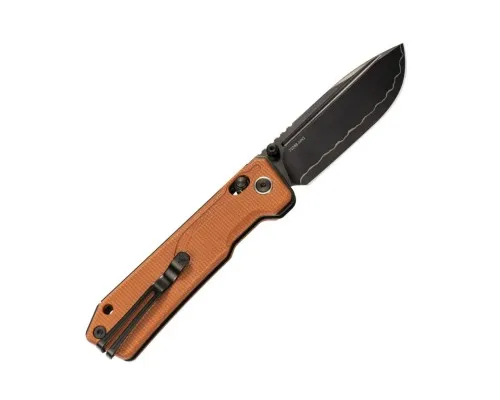 Ніж SRM Rubik 7228B 140Cr, Brown Micarta, Black Stonewash (7228B-MN2)