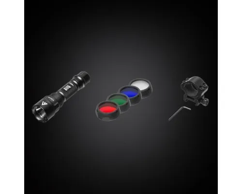 Ліхтар Mactronic тактичний Black Eye 650 (650 Lm) Recharg Type-C Gun Mount RGB Kit (L-MX532L-RC/SET3) (DAS303694)