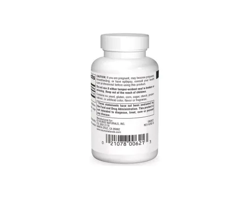 Амінокислота Source Naturals Диметиламіноетанол, 130 мг, DMAE, 50 таблеток (SN0621)