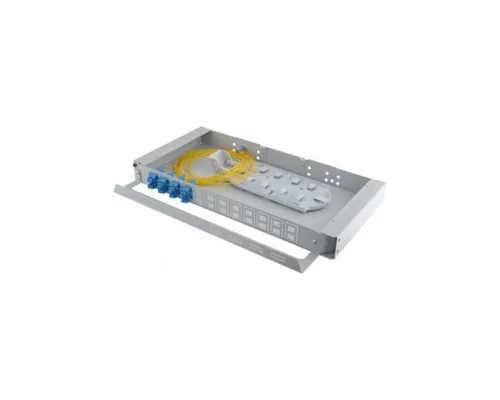 Патч-панель оптична 1U, SC, сплайс касети S400-A Crosver (FOB 19/1-400A/24-1-24-SC)