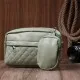 Сумка Vintage Жіноча крос-боді з монетницею з екошкіри Фісташкова (22797)