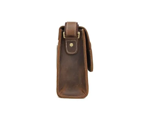 Сумка Vintage Чоловіча у вінтажній шкірі Коричнева (14980)
