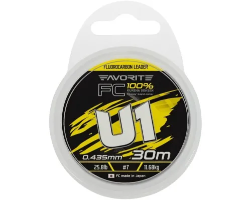 Флюорокарбон Favorite U1 FC 30m 7.0/0.435mm 25.8lb/11.68kg (1693.12.19)