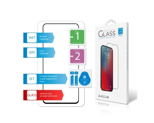 Скло захисне ACCLAB Full Glue Oppo A3 5G Black (1283126598876)