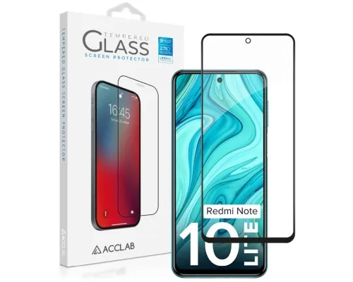 Скло захисне ACCLAB Full Glue Xiaomi Redmi Note 10 Lite Black (1283126517938)