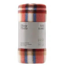 Плед Ardesto Fleece 100% поліестер, клітинка, біло-коричневий 130х160 см (ART0720PB)