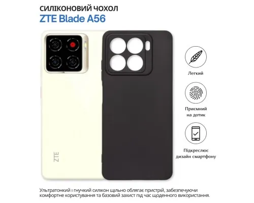 Чохол до мобільного телефона BeCover silicone ZTE Blade A56 Black (714935)
