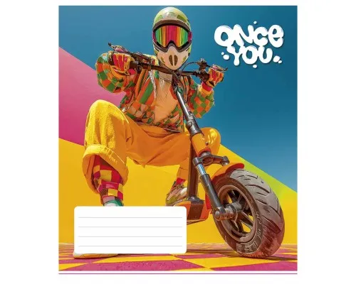 Зошит Школярик Once You 48 аркушів лінія (048-3604L)