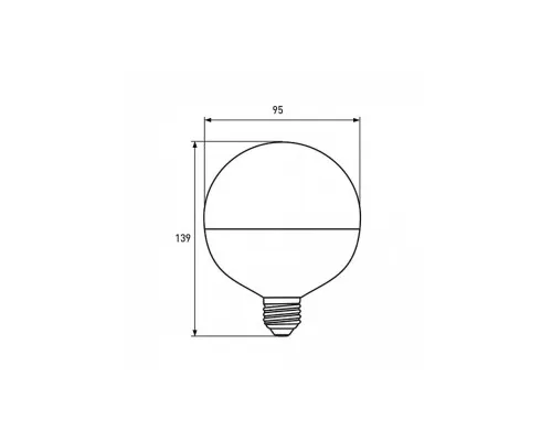 Лампочка Eurolamp G95 12W E27 4000K (LED-G95-12274(Amber))