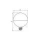 Лампочка Eurolamp G95 12W E27 4000K (LED-G95-12274(Amber))
