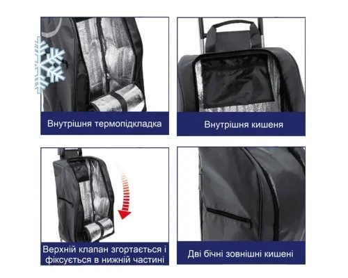 Сумка-візок Casa Si Buddy Black (CS93077Y06S) (DAS302428)