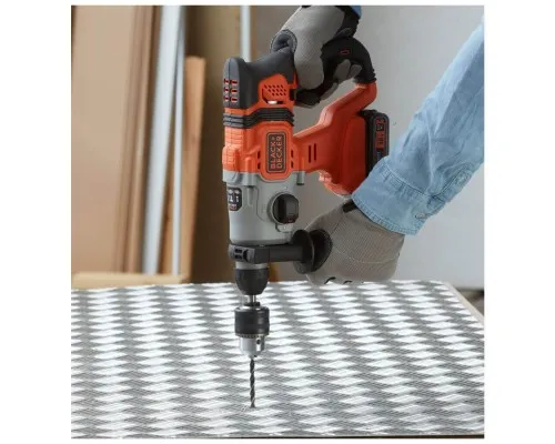 Перфоратор Black&Decker SDS-Plus,18 В, 1.2 Дж, 3 режими, 2.6 кг (без АКБ та ЗУ) (BCD900B)