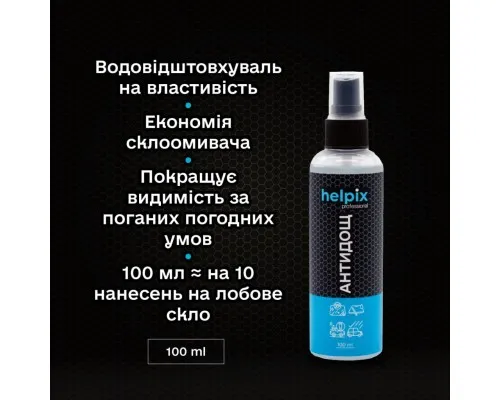 Автомобільний очисник Helpix Антидощ 100 мл