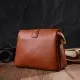 Сумка Vintage Жіноча на три відділення з натуральної шкіри Руда (22105)