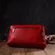 Сумка Vintage З натуральної шкіри Червона (22102)