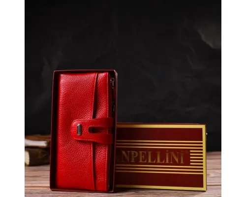 Гаманець Canpellini З натуральної шкіри Червоний (21895)