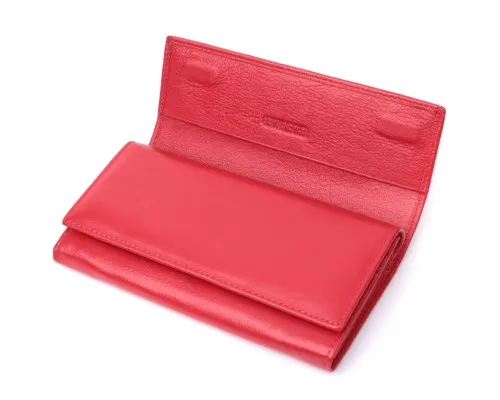 Гаманець ST Leather З натуральної шкіри Червоний (22695)