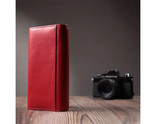 Гаманець ST Leather З натуральної шкіри Червоний (22695)