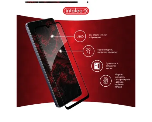 Скло захисне Intaleo Full Glue Realme Note 60 Black (1283126608995)