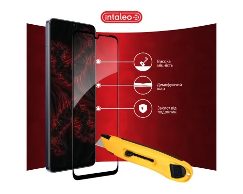 Скло захисне Intaleo Full Glue Realme Note 60 Black (1283126608995)