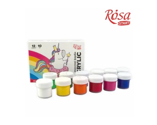 Акрилові фарби Rosa START Unicorn 12 x10 мл (4823098531005)
