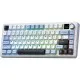 Клавіатура Aula F75 MAX Wireless/Bluetooth UA White/Blue (6978080501158)