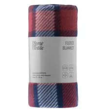 Плед Ardesto Fleece 100% поліестер, клітинка, синьо-бордовий 130х160 см (ART0719PB)