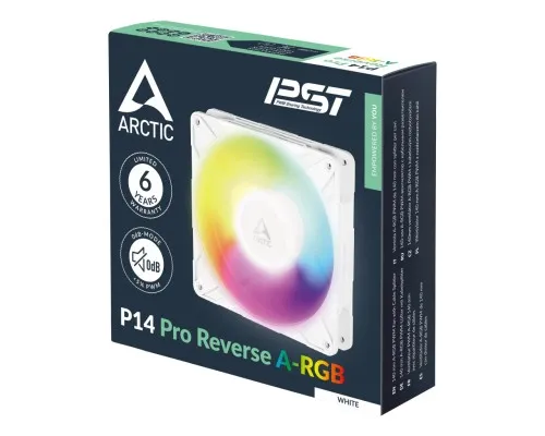 Кулер до корпусу Arctic P14 PRO REVERSE A-RGB WHT (ACFAN00324A)